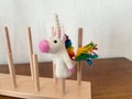 Cute felt unicorn finger puppet I Finger game I Pegasus I Montessori toy I Storytelling