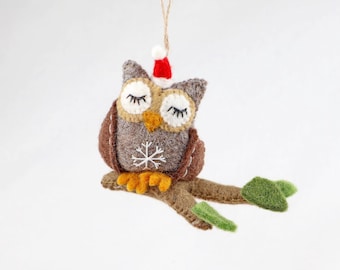 Christmas Owl Ornament | Christmas Tree Decoration | Winter Decoration | Christmas Tree | Christmas Owl