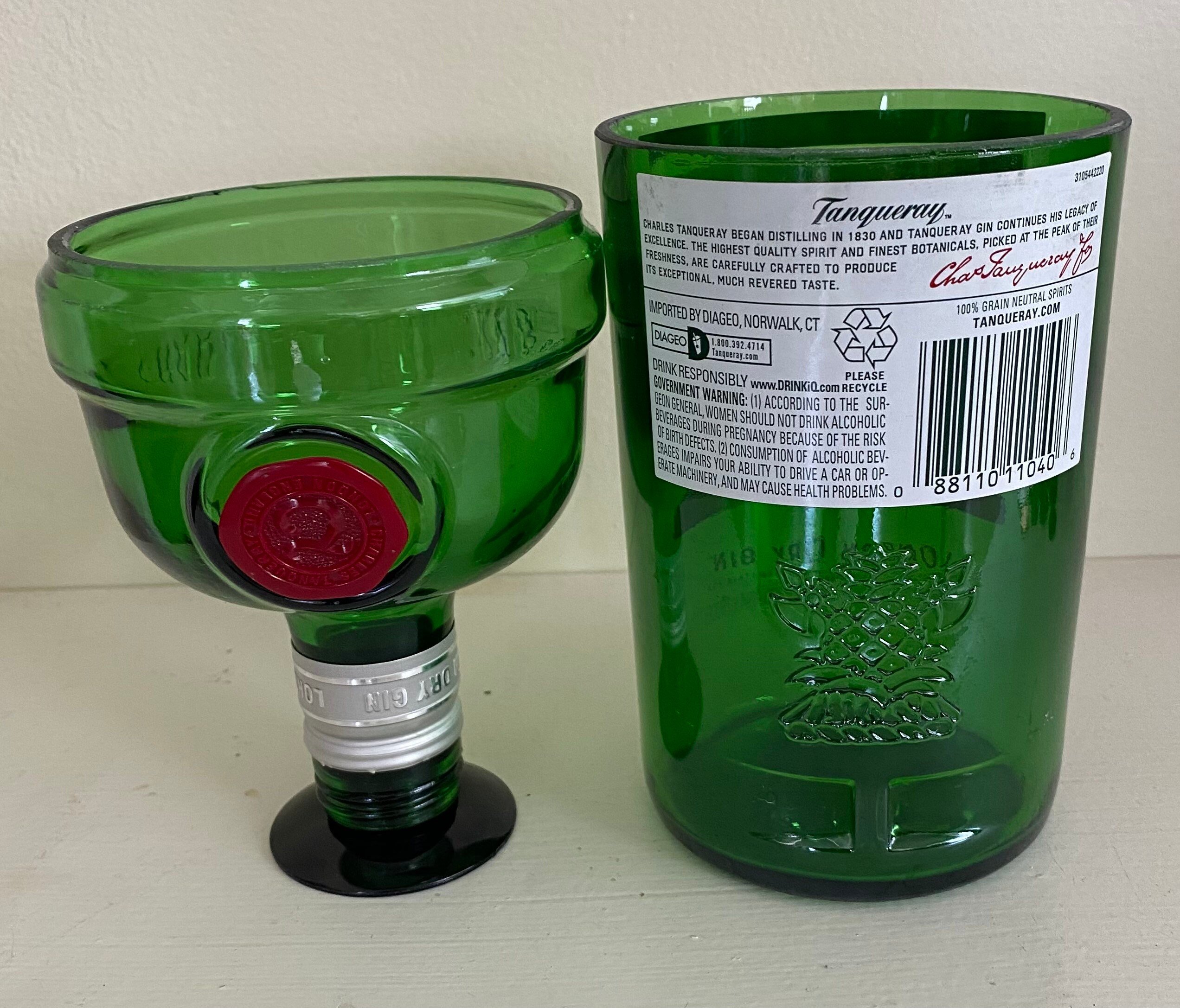 Tanqueray Gin Martini Glass and Mixer Etsy