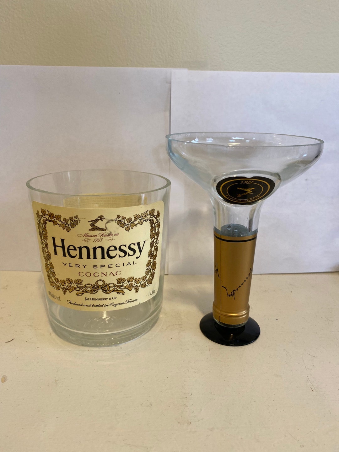 Cognac Mixer and Martini Glass Etsy