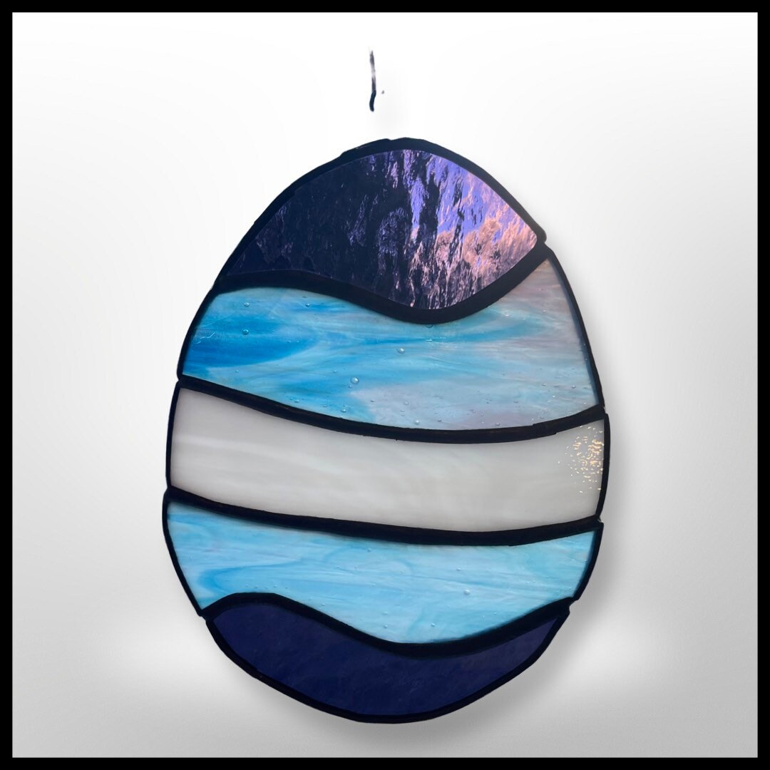 Large Suncatcher Easter Egg Etsy