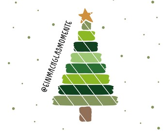 Kerstboom - plotter- en laserbestand in EPS, SVG en DXF