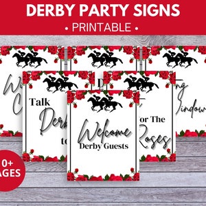Derby Party Signs | Derby Printable | Derby Party Decor