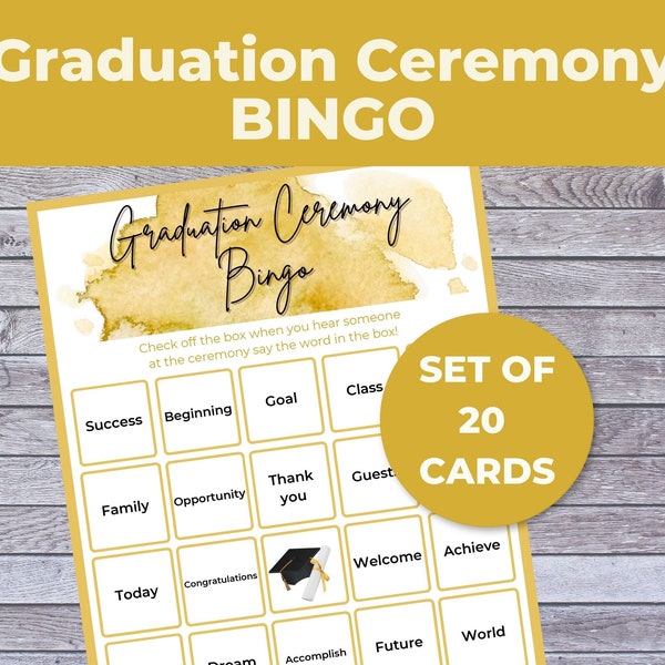 Graduation Ceremony BINGO