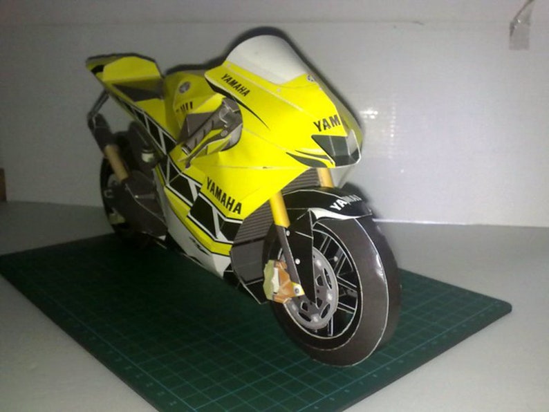 Yamaha YZRM1US Realistic Papercraft 3D Paper Model Etsy New Zealand