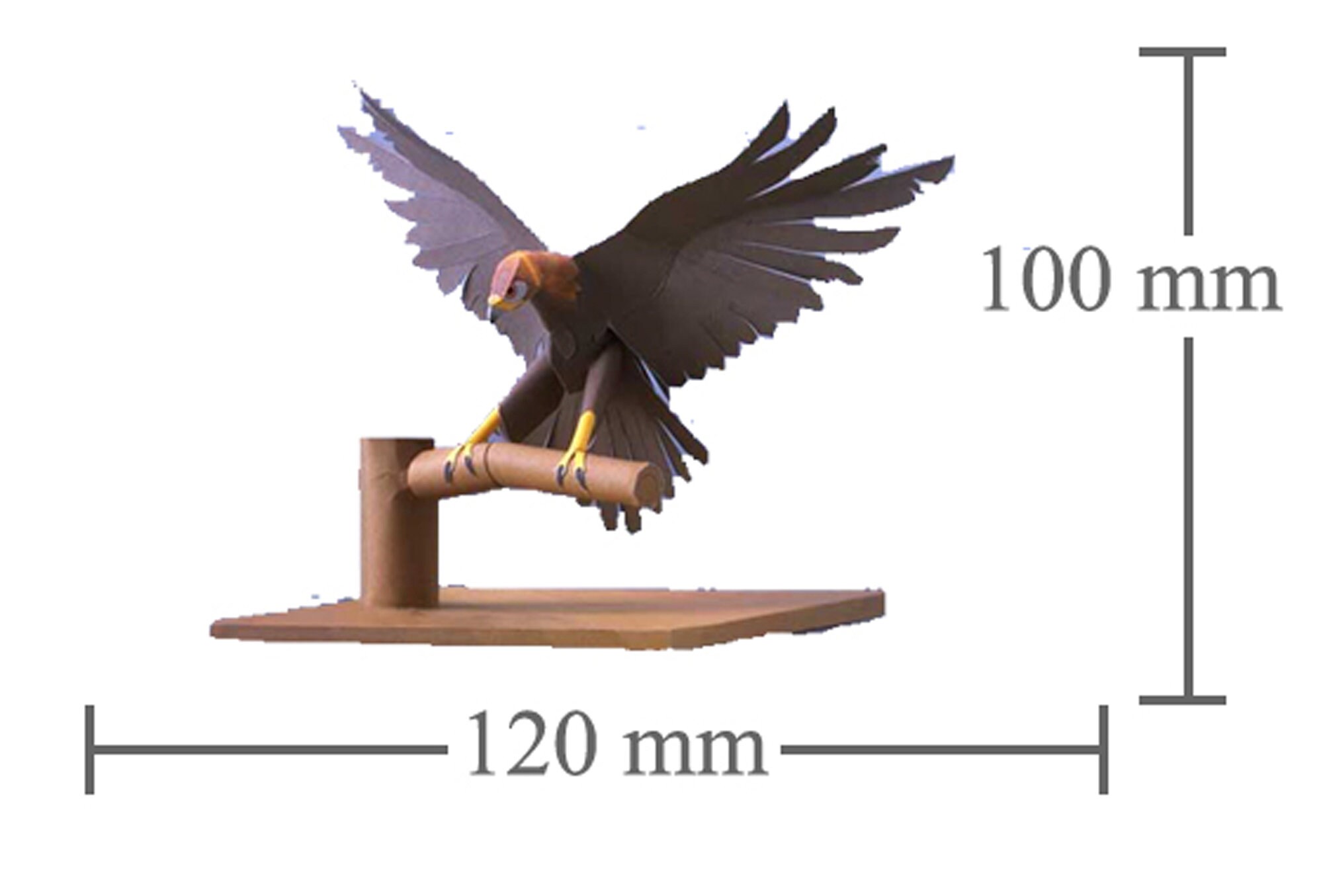 Papercraft Gold Riel Golden Eagle Papercraft 3D Model Template (PDF) - Etsy