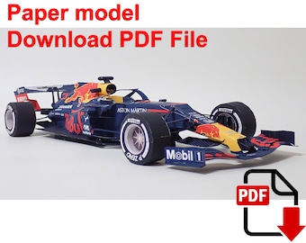 RB16 Paper Model, DIY PaperCraft Template (PDF)