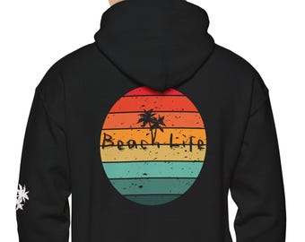 Beach Life Hoodie: Unisex Cotton-Blend Sweatshirt