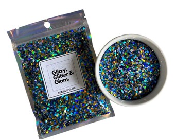 Seaside Glitz - Holographic Chunky Glitter Mix