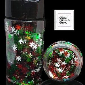 Let it Snow - Snowflake Shape Glitter