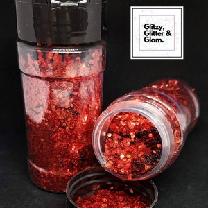 Red Rose - Holographic Dot Glitter