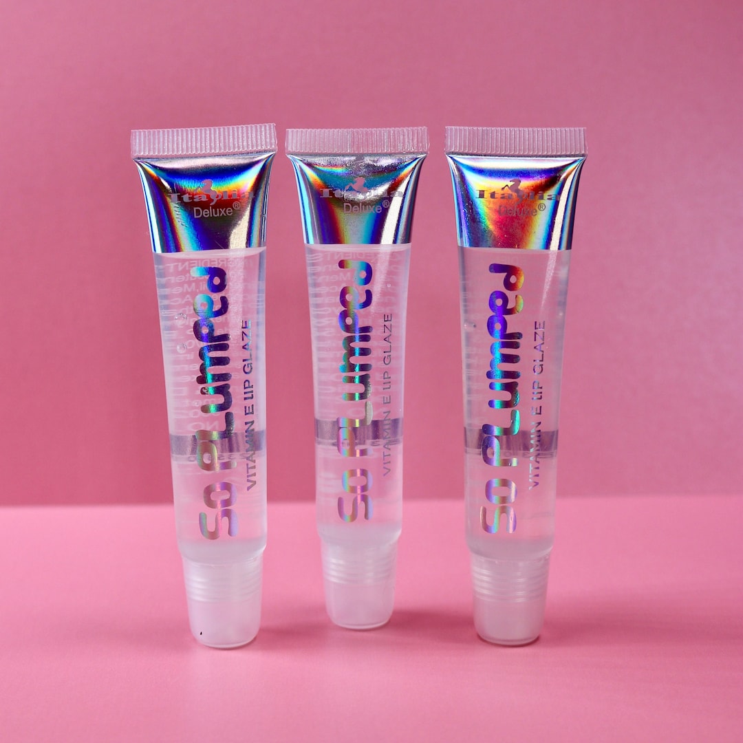 Italia Deluxe so Plumped Lip Gloss Clear Lip Gloss Shine Gloss Plumping Lip Gloss Perfect Pout