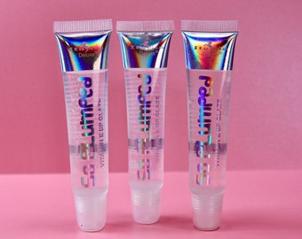 Italia Deluxe So Plumped Lip Gloss | Clear Lip Gloss | Shine Gloss | Plumping Lip Gloss | Perfect Pout Gloss |