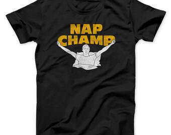 Funny Newborn Men's Cotton T-Shirt Baby Shower Lifestyles Nap Champ