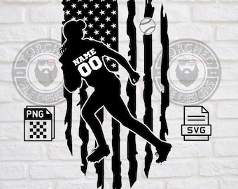 ¡Archivo de jugador de softbol! SVG, PNG, CNC, láser, cortador de vinilo, silueta, Cricut, calcomanía, pegatina, archivo de camiseta.