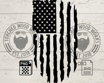 Vertikale Tattered Flag Datei! SVG, PNG, CNC, Laser, Vinyl Cutter, Silhouette, Cricut, Aufkleber, T-Shirt Datei!