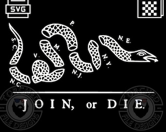 ¡Únete o muere File Black out Edition! SVG, PNG, CNC, Cortador de vinilo, Láser, Cricut, Silueta, Pegatina, Calcomanía, Archivo de camiseta, Archivo patriótico!