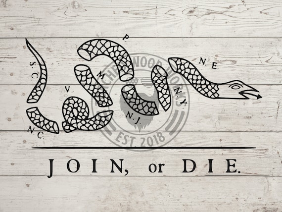 Join or Die File SVG PNG CNC Vinyl Cutter Laser Cricut - Etsy