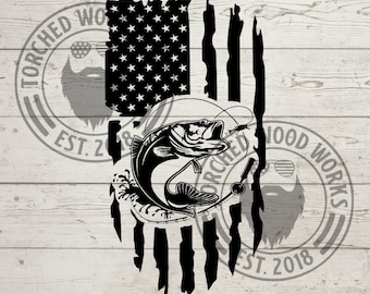 ¡Bandera de pesca! ¡Archivo de pesca! SVG, PNG, CNC, láser, cortador de vinilo, silueta, cricut, calcomanía, pegatina, archivo de camiseta!