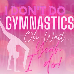 Gymnastics Girls Tumbler Wrap PNG