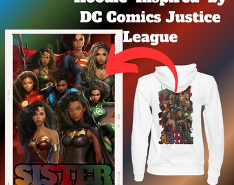 DC Comics Heroes Inspired Black Women Representation Hoodie or T Shirt