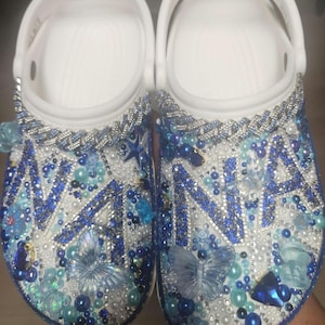 Custom Crocs w/ Characters Blinged Out Shoes for Kids and Women Personalized Gifts for Children and Wife