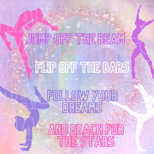 Gymnastics Tumbler Wrap PNG File
