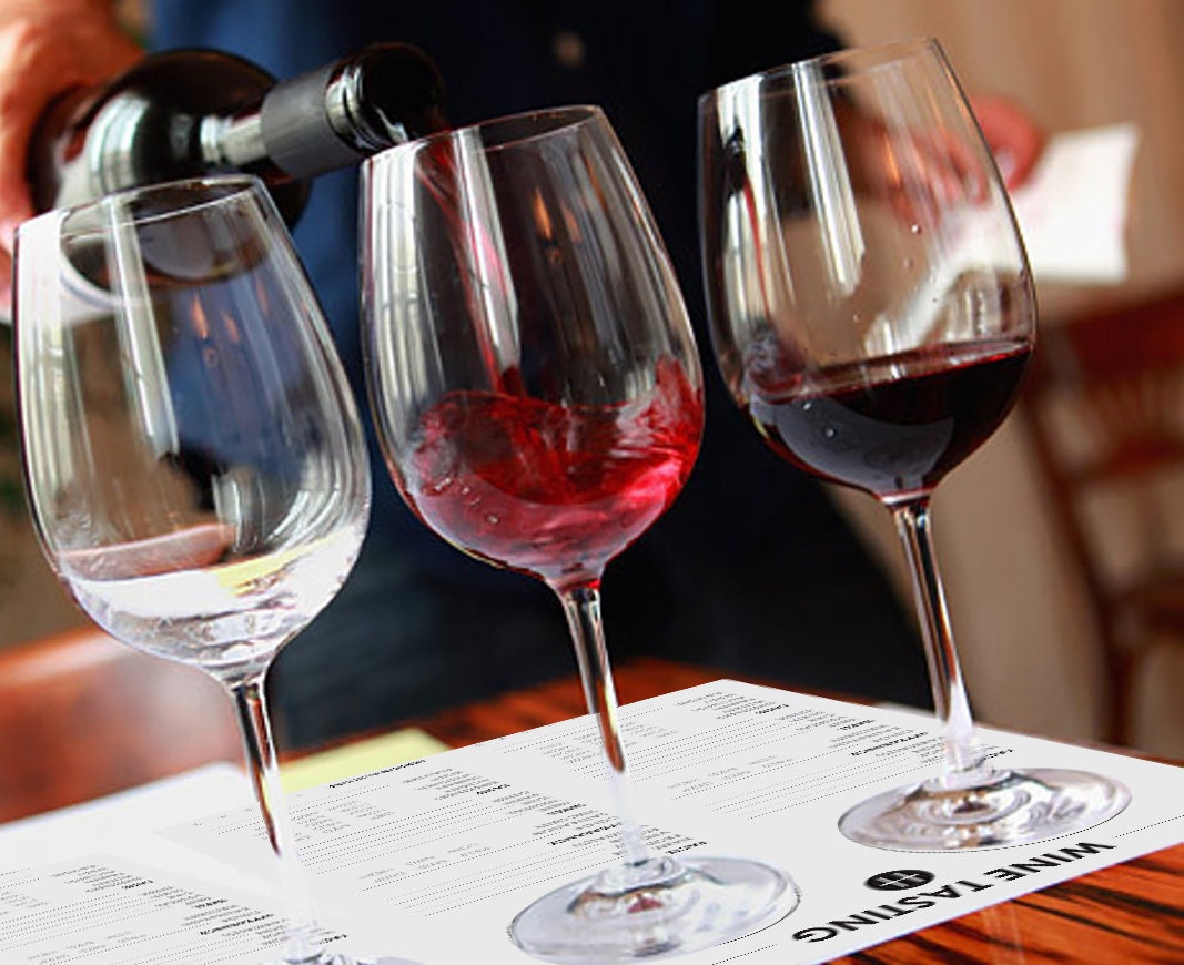 Wine Tasting Kit. Instant Download Includes a Tasting Guide & Etsy UK