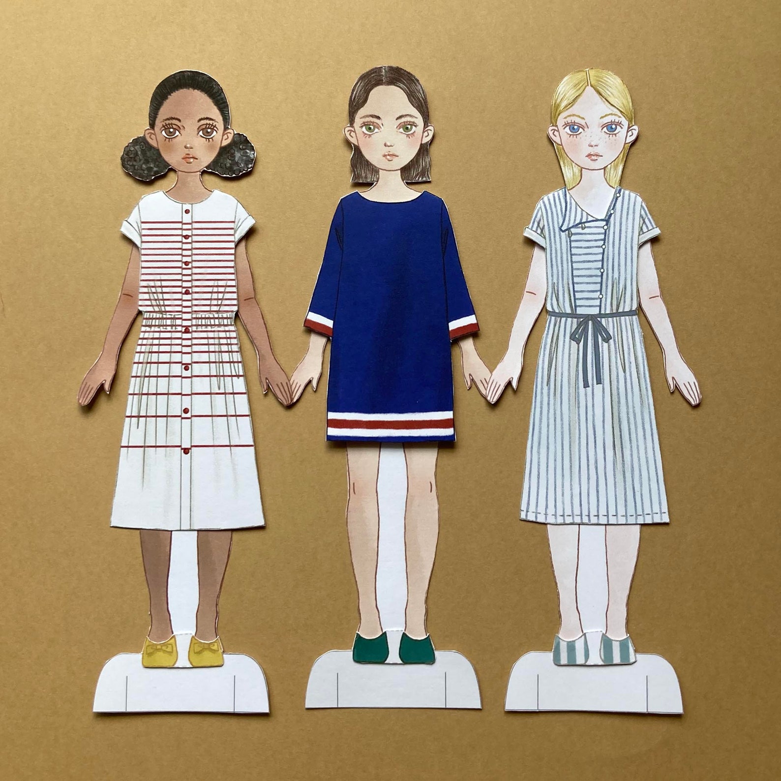 Paper Doll Printable PDF Clothes Summer Beach / Kids / Instant Download ...