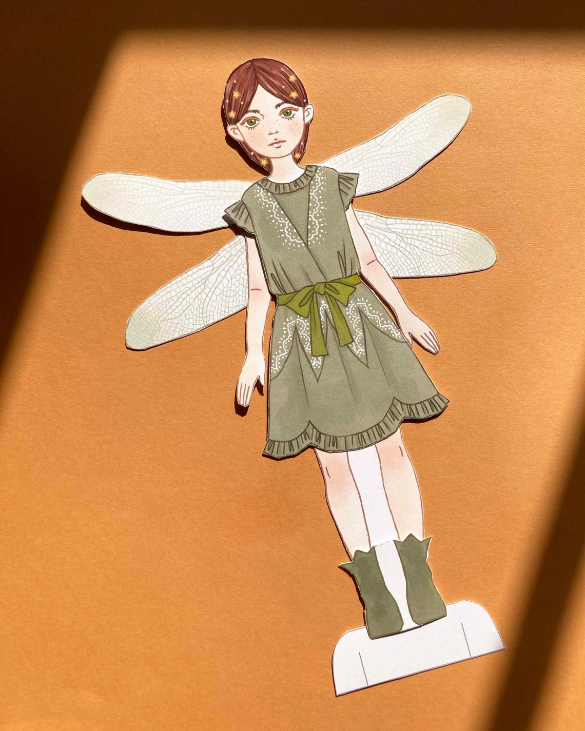 Paper Doll Printable Fall Fairy PDF / Craft Kit / Instant Download ...