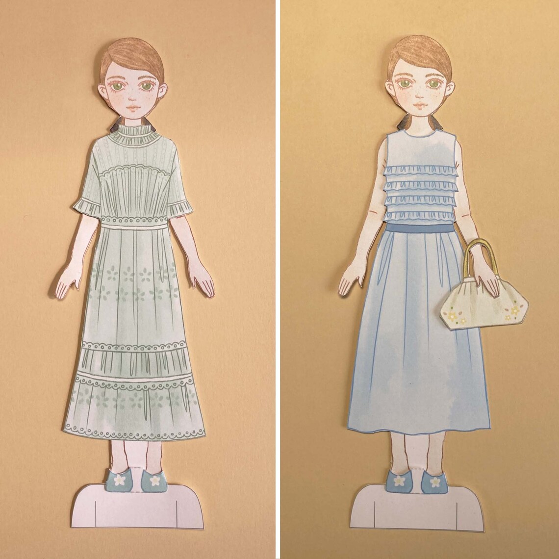 Paper Doll Printable Spring Easter PDF / Craft Kit / Instant Download ...
