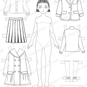 Paper Doll Printable PDF Maki / Kids Toys / Craft Kit / Instant ...
