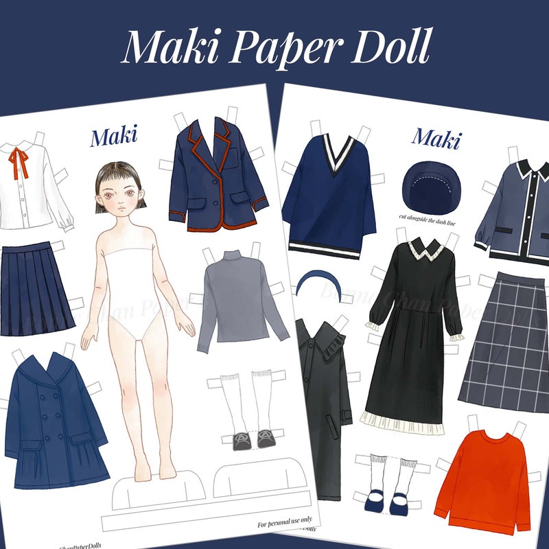 Katemade Paper Dolls - Etsy