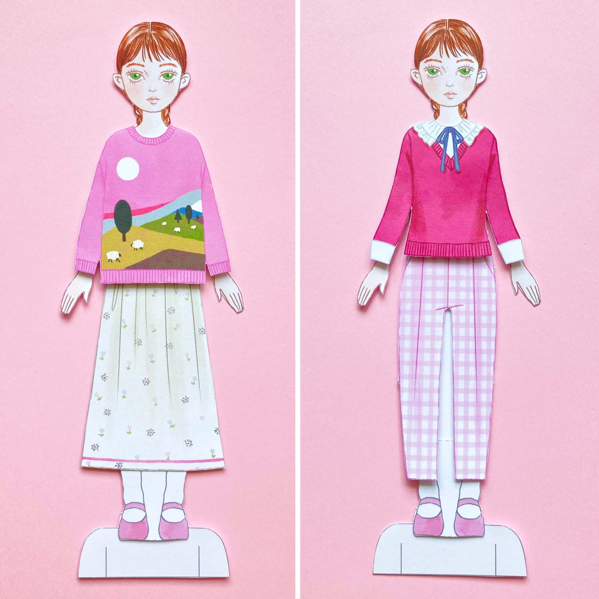Paper Doll Printable PDF Lisette / Kids Toys / Craft Kit / Instant ...