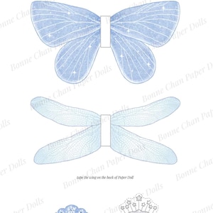 Paper Doll Printable Winter Fairy PDF / Craft Kit / Instant Download ...
