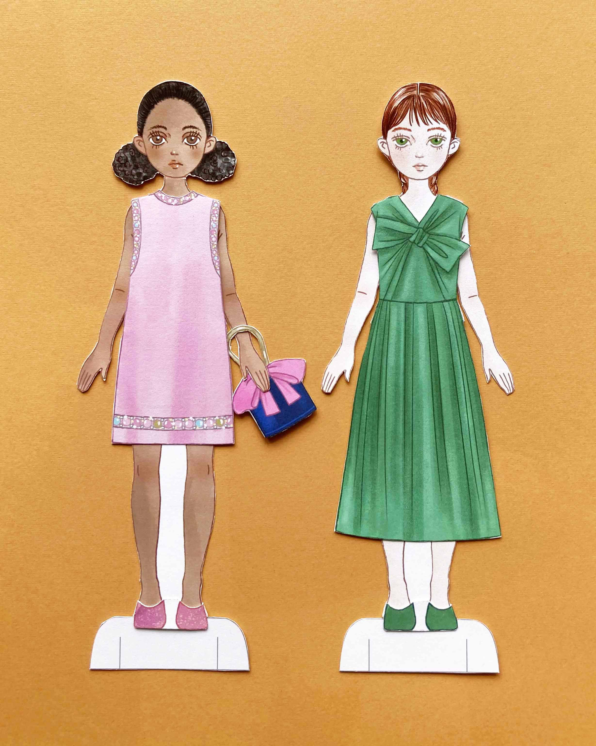 Paper Doll Printable Pdf Clothes Gala Dresses Instant vrogue.co