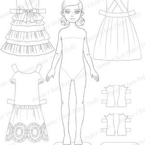 Paper Doll Printable Winter Fairy PDF / Craft Kit / Instant Download ...