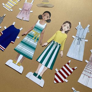 Paper Doll Printable PDF Clothes Summer Beach / Kids / Instant Download ...