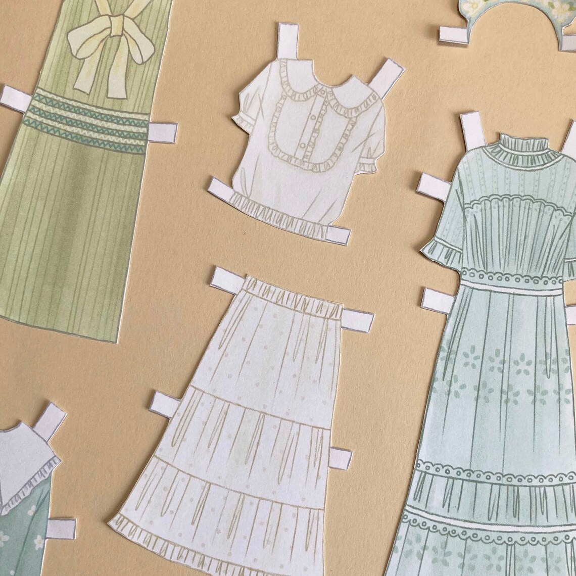 Paper Doll Printable Spring Easter PDF / Craft Kit / Instant Download ...