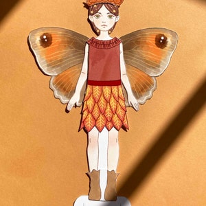 Paper Doll Printable Fall Fairy PDF / Craft Kit / Instant Download ...