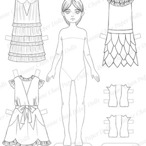 Paper Doll Printable Fall Fairy PDF / Craft Kit / Instant Download / Kid Craft / Fashion Doll ...