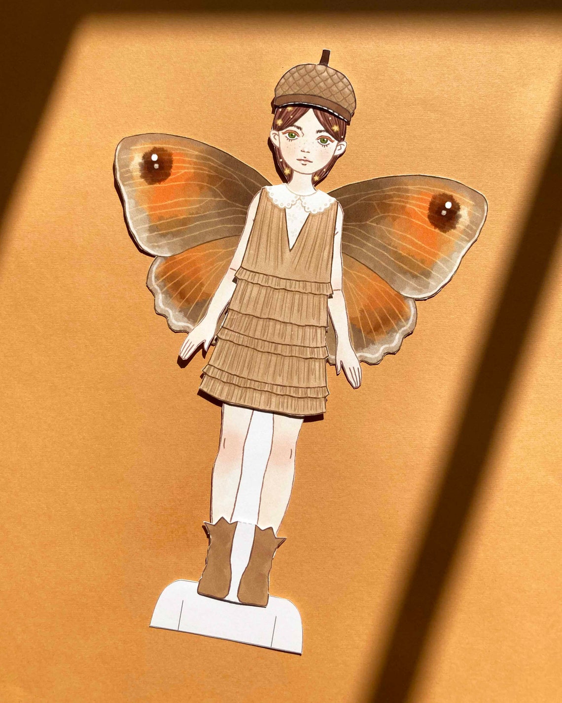 Paper Doll Printable Fall Fairy PDF / Craft Kit / Instant Download / Kid Craft / Fashion Doll ...