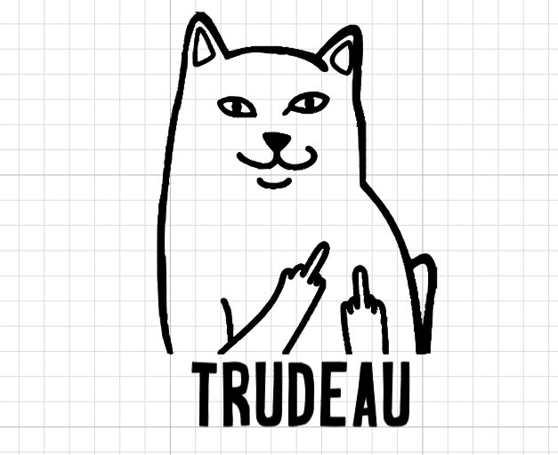 Bumper Stickers Sticker Canada Vinyl Decal Fck Trudeau Middle Finger