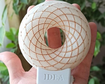 Rodin Coil 10cm Electromagnetic Device | Scalar Wave Frequency Coil | Copper Abha Torus | Meditation Energy Tool | Sacred Geometry