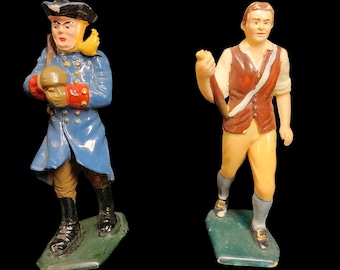 Figuras vintage de la Guerra de Secesión de Marx de la década de 1960 / Soldados de juguete de Roger Medford y Ebenezer Bray