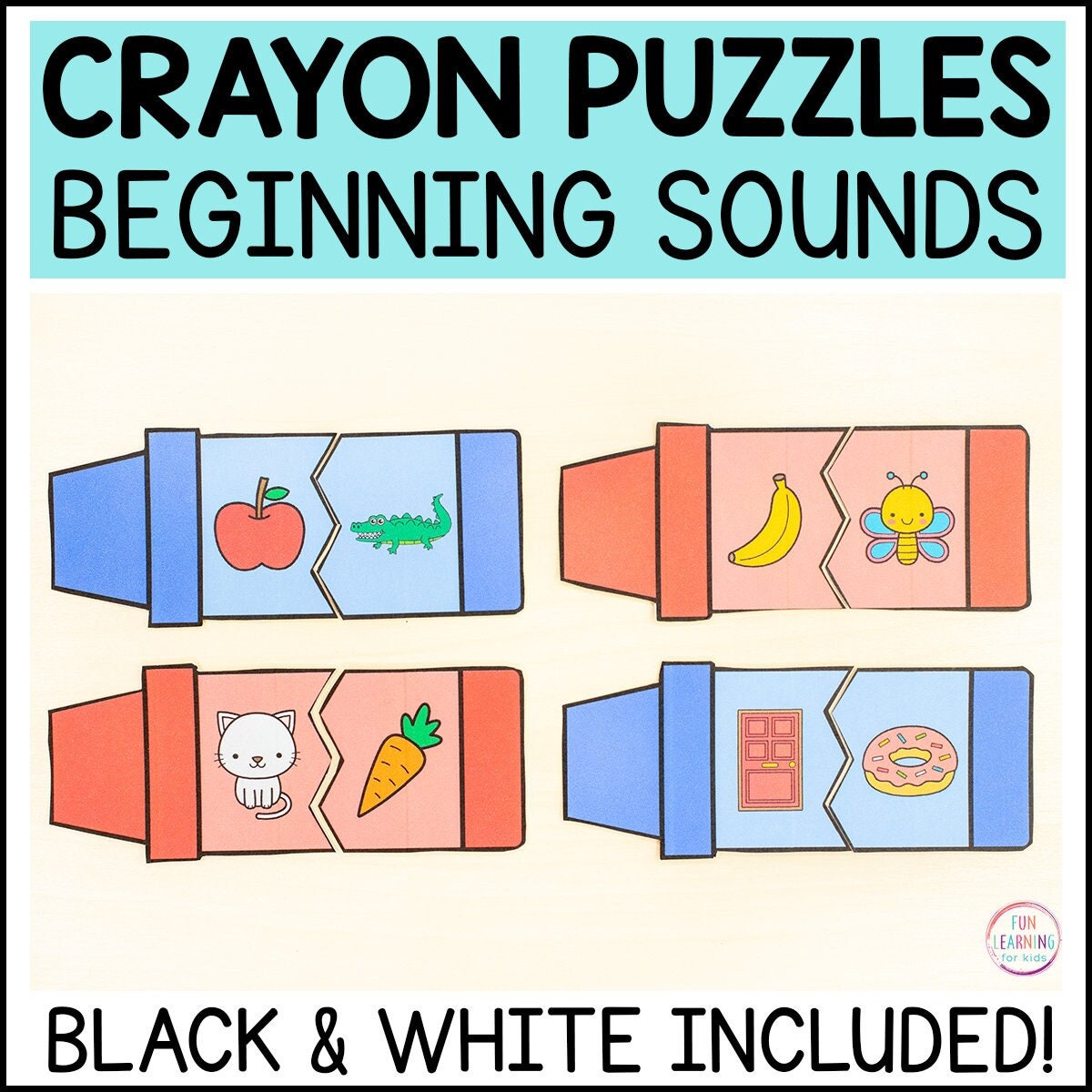 Crayon Puzzle - Free Printables! 
