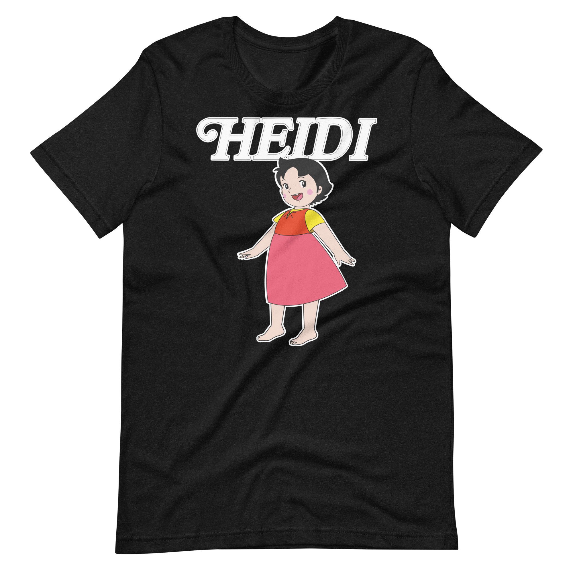 Heidi Mit Ziege Langarmshirt – Süßes Zeichentrick-Motiv Aus Der TV-Serie