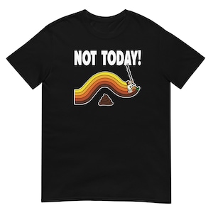 Pitfall atari vintage clásico videojuego ¡NO HOY! Camiseta de manga corta unisex