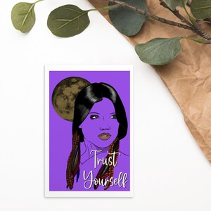 Confía en ti mismo, una postal de apoyo, inspiradora, motivadora, edificante y alentadora