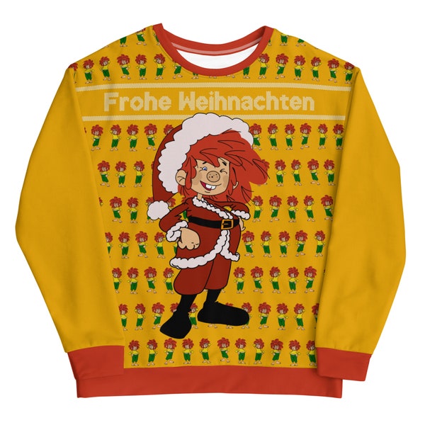 Pumuckl 80s retro vintage nostalgic cartoon Zeichentrick Weihnachten Pulli ugly Christmas sweater Unisex Sweatshirt